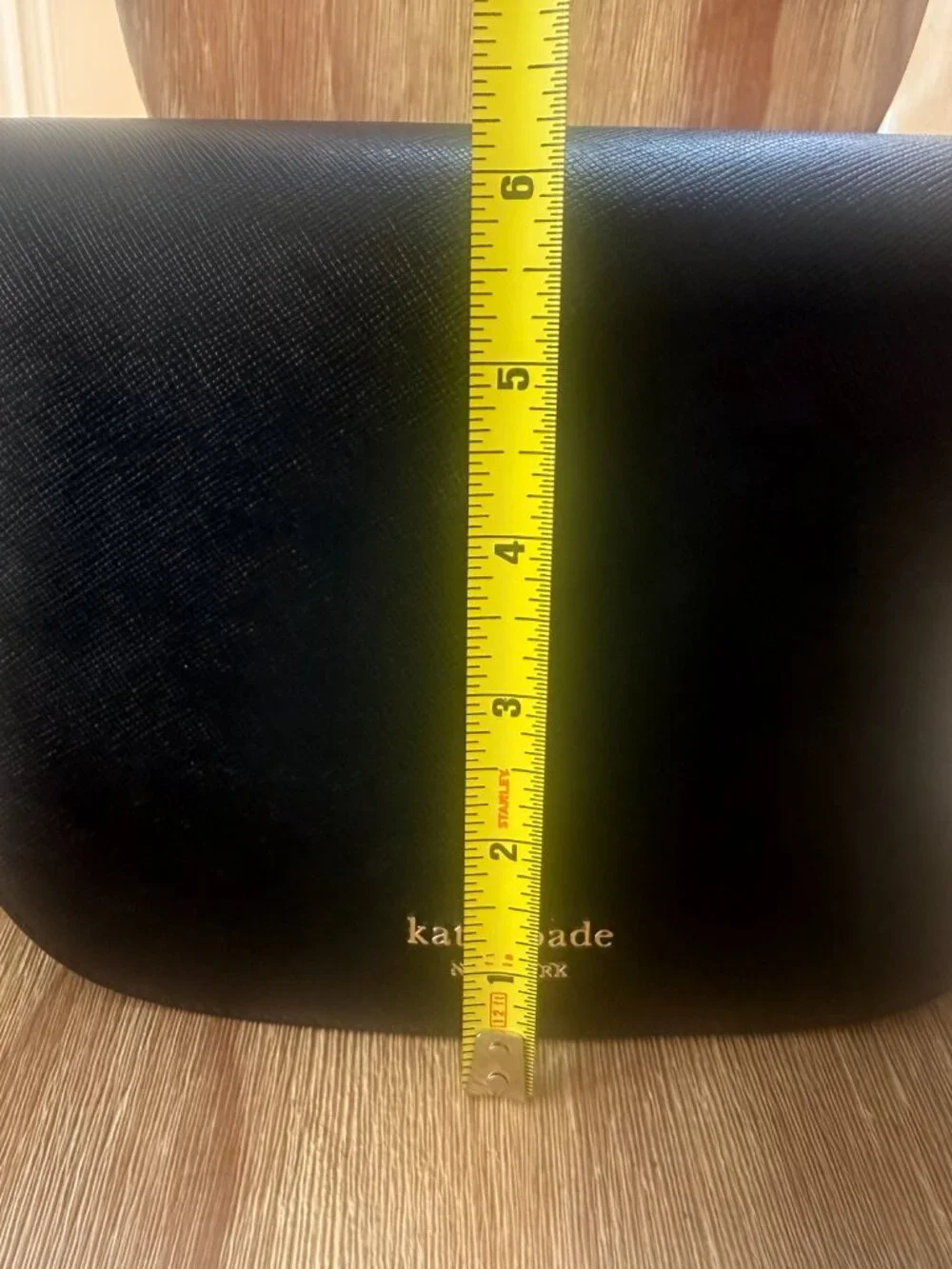 Black Kate Spade leather saddle bag